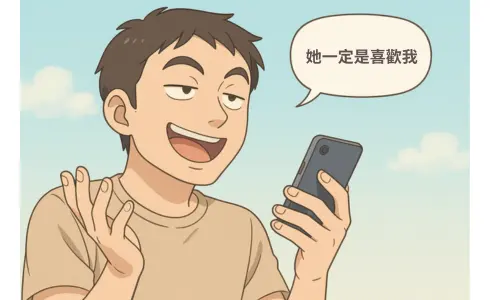 過度解讀女生舉動的普信男